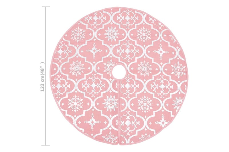 Ylellinen joulukuusen jalustapeite sukalla pinkki 122 cm - Sisustustuotteet - Joulukoristeet & juhlakoristeet - Joulukoristeet - Joulukuusen jalka