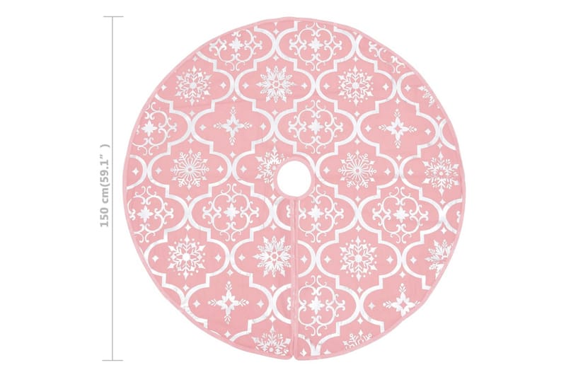 Ylellinen joulukuusen jalustapeite sukalla pinkki 150 cm - Sisustustuotteet - Joulukoristeet & juhlakoristeet - Joulukoristeet - Joulukuusen jalka