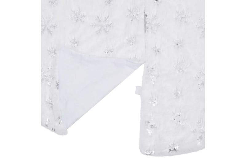 Ylellinen joulukuusen jalustapeite valkoinen 90 cm - Valkoinen - Sisustustuotteet - Joulukoristeet & juhlakoristeet - Joulukoristeet - Joulukuusen jalka