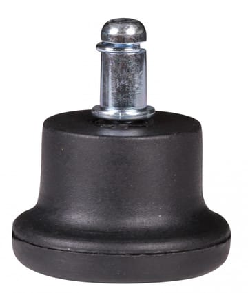 Aleri-toimistotarvike lattialiukutassut, 50 mm - Musta ja hopeanvärinen - Sisustustuotteet - Kalustevetimet - Huonekaluhelat - Kalustejalat