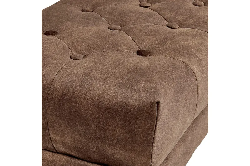 Istuimen penkki Roseville Tummanruskea/kulta - Tummanruskea/kulta - Sisustustuotteet - Kalustevetimet - Huonekaluhelat - Kalustejalat