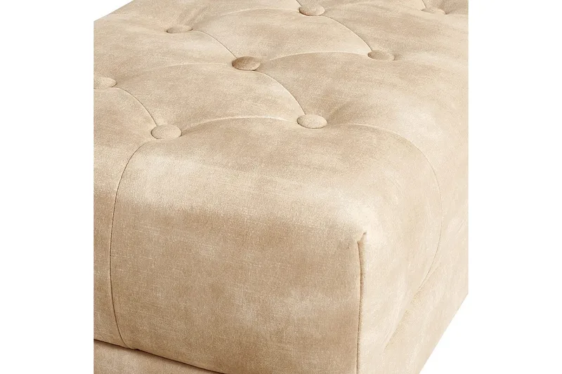 Istuimen penkki Roseville Beige/Kulta - Beige/Kulta - Sisustustuotteet - Kalustevetimet - Huonekaluhelat - Kalustejalat