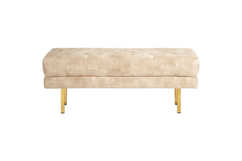 Istuimen penkki Roseville Beige/Kulta - Beige/Kulta - Sisustustuotteet - Kalustevetimet - Huonekaluhelat - Kalustejalat