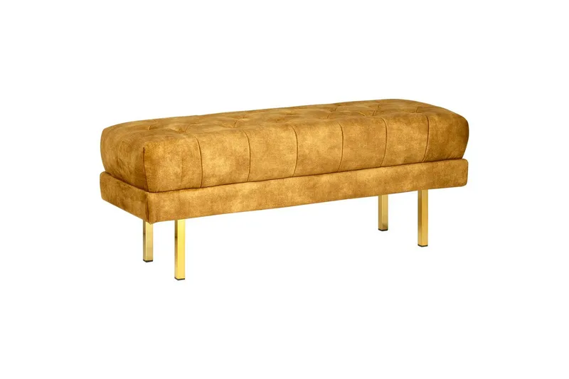 Istuimen penkki Roseville Keltainen/kulta, Keltainen/kulta