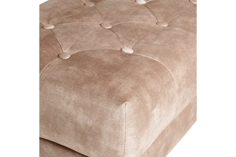 Istuimen penkki Roseville Tummabeige/Kulta - Tummabeige/Kulta - Huonekalut - Tuoli & nojatuoli - Penkki - Eteispenkki