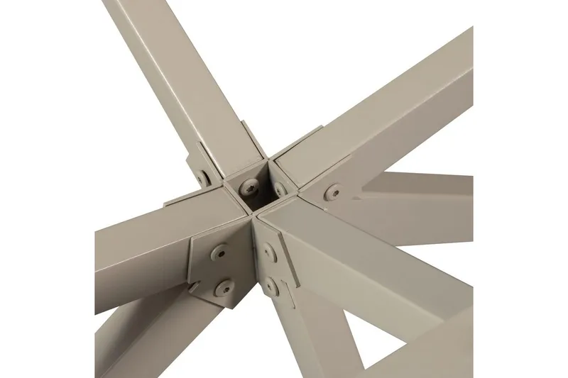 Pöydän jalka Hollanti - Dakargrau, 72x80x80 cm - Sisustustuotteet - Kalustevetimet - Huonekaluhelat - Kalustejalat