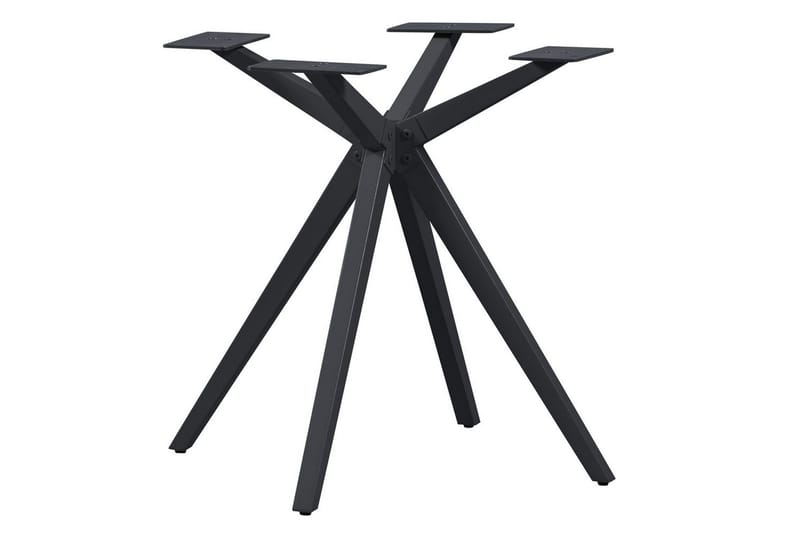 Pöydän jalka Hollanti, Musta, 72x80x80 cm