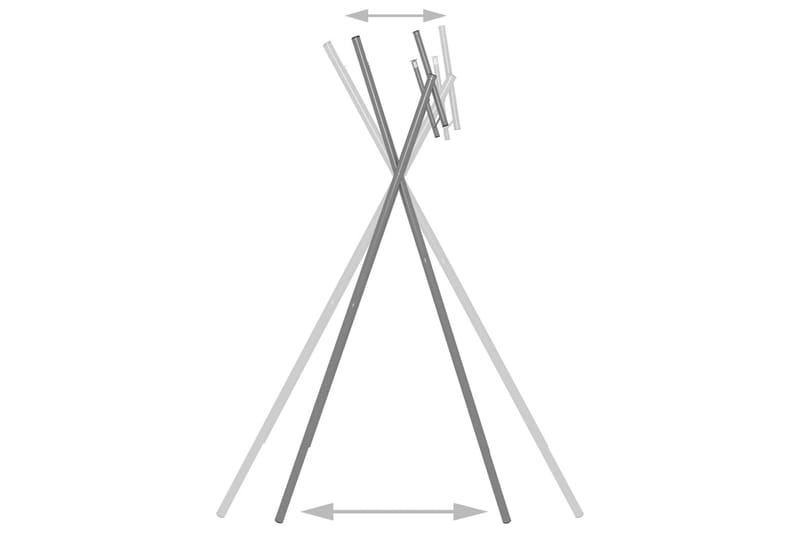 Taitettavat pöydänjalat hopea 45x55x112 cm galvanoitu teräs - Hopea - Sisustustuotteet - Kalustevetimet - Huonekaluhelat - Kalustejalat