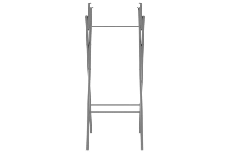 Taitettavat pöydänjalat hopea 45x55x112 cm galvanoitu teräs - Hopea - Sisustustuotteet - Kalustevetimet - Huonekaluhelat - Kalustejalat