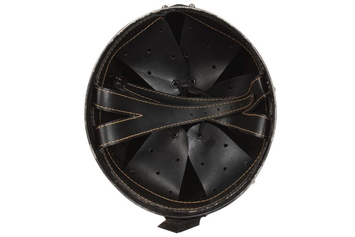 Keskiaikaisen ritarin kypärä antiikki kopio hopea teräs - Sisustusesineet