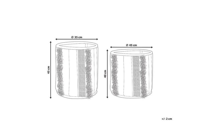 Kori Kotkai-setti 2 kpl - Säilytys - Piensäilytys - Säilytyskorit - Punottu kori & rottinkikori