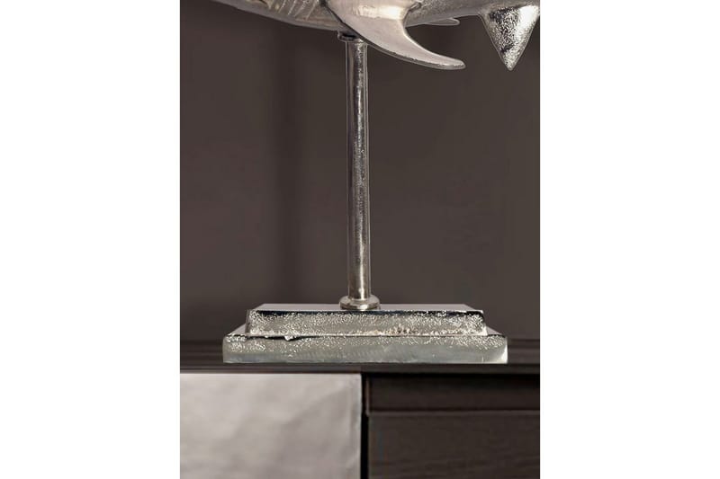 Koriste-esine Wohnling Deco hait 70 cm alumiini, merellinen tyyli Hopea - Hopea - Sisustustuotteet - Sisustusesineet