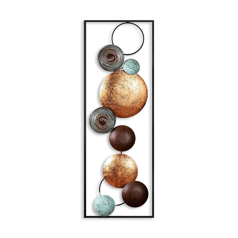 Koristeellinen metallinen seinäkoriste Wallxpert Meloni (32 x 90 x 4 cm), undefined