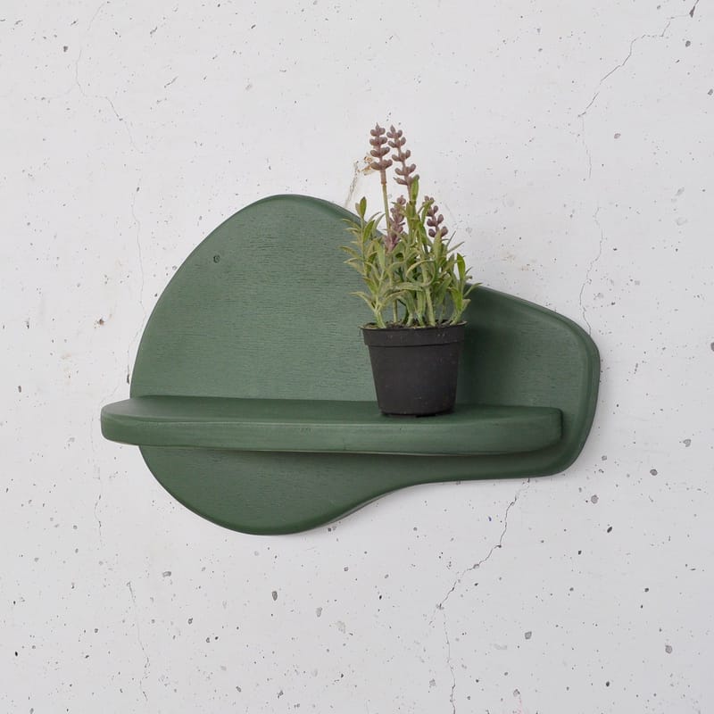 Koristeellinen puinen seinähylly Hanah Home Magna Vihreä 35 x 23 x 11 cm - Talo & remontointi - Keittiö & kylpyhuone - Keittiö & kodinhoitohuone - Keittiön sisustus - Keittiöhylly
