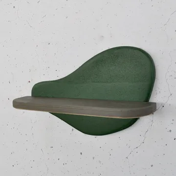 Koristeellinen puinen seinähylly Hanah Home Magna Vihreä / harmaa 35 x 20 x 11 cm - Sisustustuotteet - Sisustusesineet