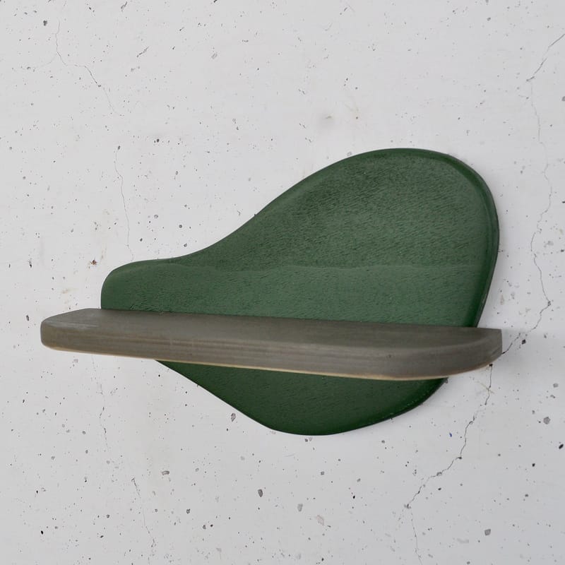 Koristeellinen puinen seinähylly Hanah Home Magna Vihreä / harmaa 35 x 20 x 11 cm - Sisustustuotteet - Sisustusesineet