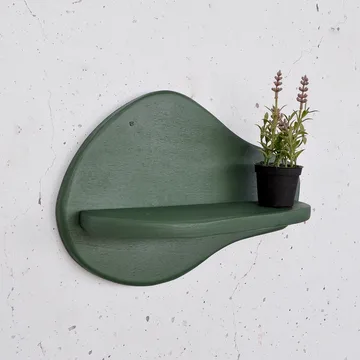 Koristeellinen puinen seinähylly Hanah Home Magna Vihreä 35 x 23 x 11 cm - Talo & remontointi - Keittiö & kylpyhuone - Keittiö & kodinhoitohuone - Keittiön sisustus - Keittiöhylly