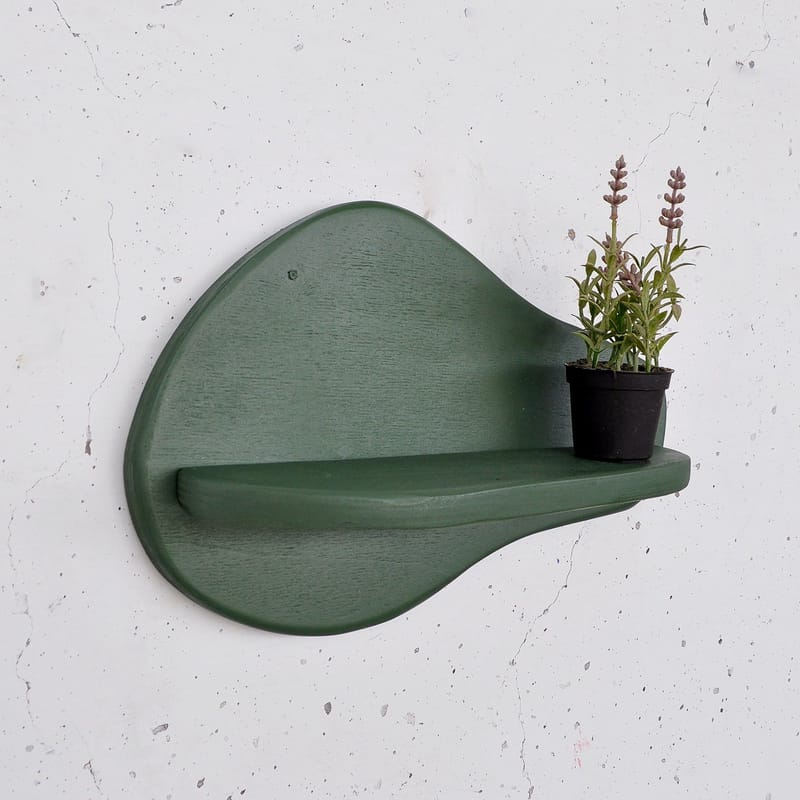 Koristeellinen puinen seinähylly Hanah Home Magna Vihreä 35 x 23 x 11 cm - Talo & remontointi - Keittiö & kylpyhuone - Keittiö & kodinhoitohuone - Keittiön sisustus - Keittiöhylly