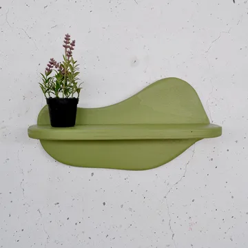 Koristeellinen puinen seinähylly Hanah Home Magna Vaaleanvihreä 35 x 18 x 11 cm - Talo & remontointi - Keittiö & kylpyhuone - Keittiö & kodinhoitohuone - Keittiön sisustus - Keittiöhylly