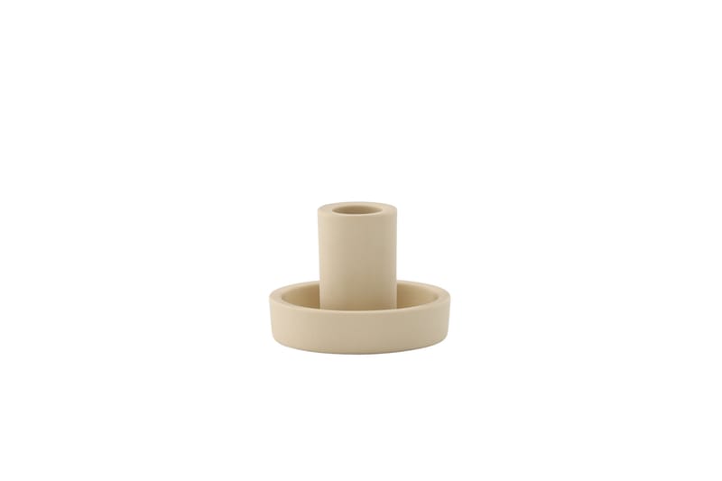 Ceco Kynttilänjalka 11x5,6 cm - Beige - Sisustustuotteet - Kynttilä & tuoksut - Kynttilänjalat & lyhdyt