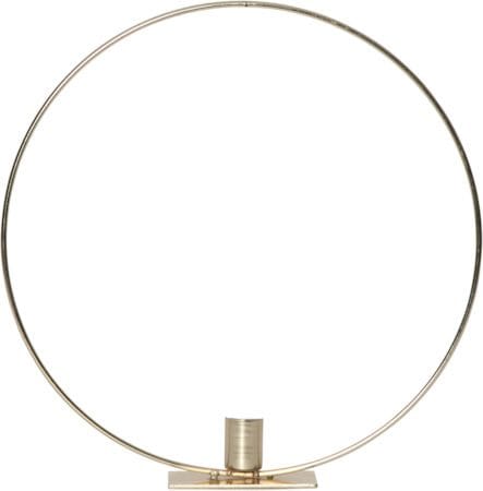 Flamme Ring -sisäkoriste 28,5 cm - messinki/valkoinen - Sisustustuotteet - Kynttilä & tuoksut - Kynttilänjalat & lyhdyt