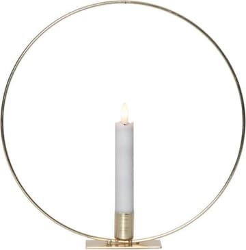 Flamme Ring -sisäkoriste 28,5 cm - messinki/valkoinen - Sisustustuotteet - Kynttilä & tuoksut - Kynttilänjalat & lyhdyt