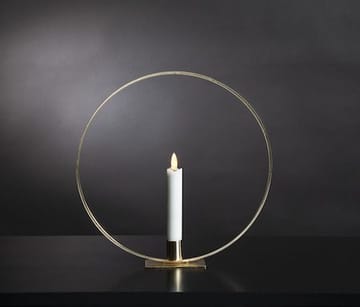Flamme Ring -sisäkoriste 28,5 cm - messinki/valkoinen - Sisustustuotteet - Kynttilä & tuoksut - Kynttilänjalat & lyhdyt