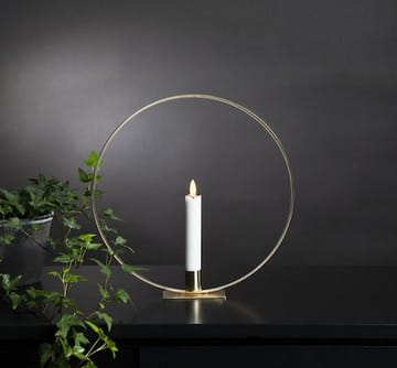 Flamme Ring -sisäkoriste 28,5 cm - messinki/valkoinen - Sisustustuotteet - Kynttilä & tuoksut - Kynttilänjalat & lyhdyt