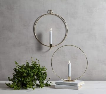 Flamme Ring -sisäkoriste 28,5 cm - messinki/valkoinen - Sisustustuotteet - Kynttilä & tuoksut - Kynttilänjalat & lyhdyt