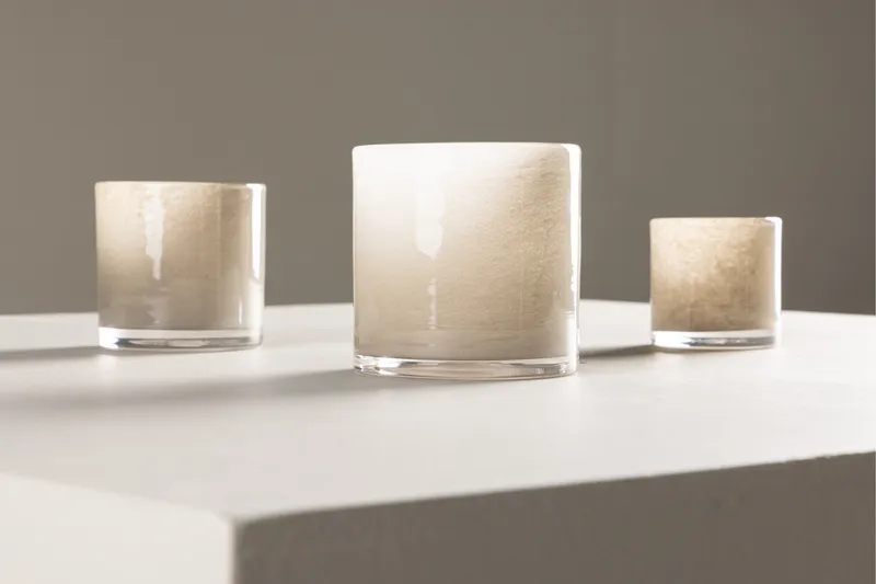 Glora Lyhty 12x12 cm - Beige - Sisustustuotteet - Kynttilä & tuoksut - Kynttilänjalat & lyhdyt