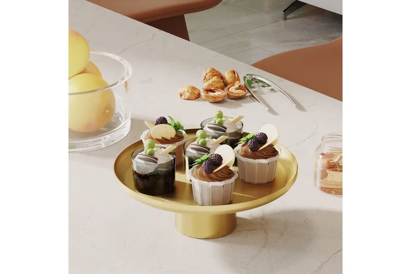 Koristeellinen metallinen asuste Mirven Kulta - Kulta - Sisustustuotteet - Kynttilä & tuoksut - Kynttilänjalat & kynttilälautaset