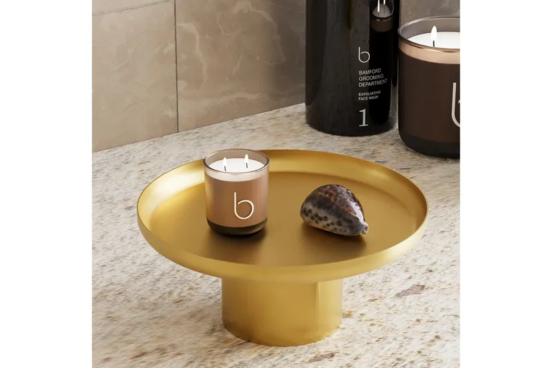 Koristeellinen metallinen asuste Mirven Kulta - Kulta - Sisustustuotteet - Kynttilä & tuoksut - Kynttilänjalat & kynttilälautaset