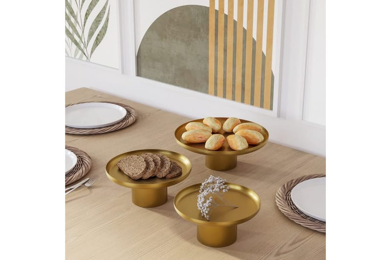 Koristeellinen metallinen asuste Mirven Kulta - Kulta - Sisustustuotteet - Kynttilä & tuoksut - Kynttilänjalat & kynttilälautaset