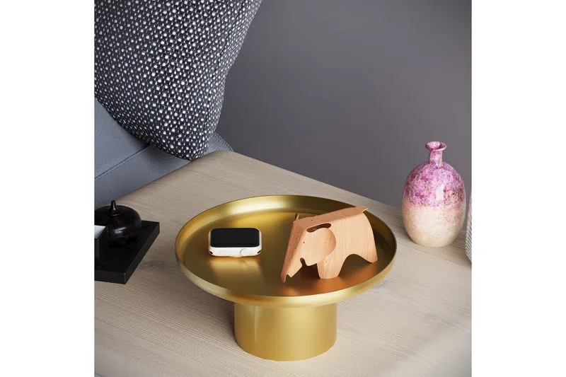 Koristeellinen metallinen asuste Mirven Kulta - Kulta - Sisustustuotteet - Kynttilä & tuoksut - Kynttilänjalat & kynttilälautaset