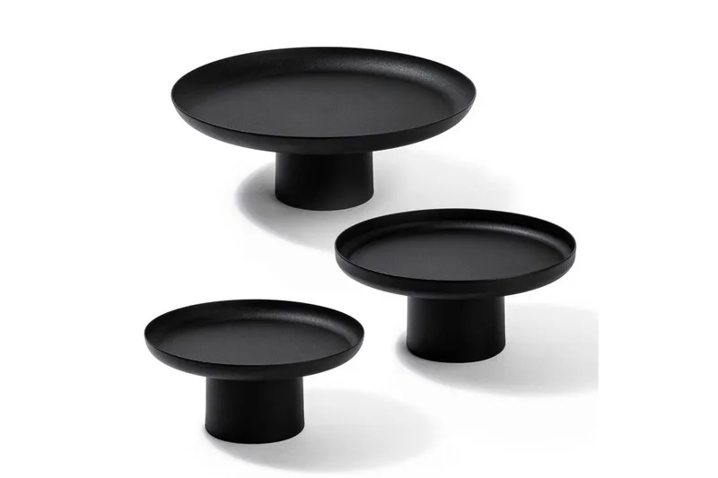 Koristeellinen metallinen asuste Mirven Musta - Musta - Sisustustuotteet - Kynttilä & tuoksut - Kynttilänjalat & kynttilälautaset