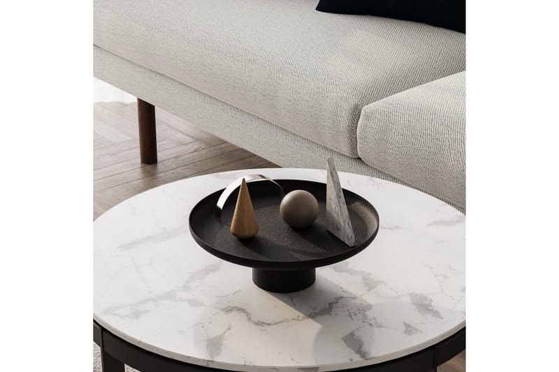 Koristeellinen metallinen asuste Mirven Musta - Musta - Sisustustuotteet - Kynttilä & tuoksut - Kynttilänjalat & kynttilälautaset