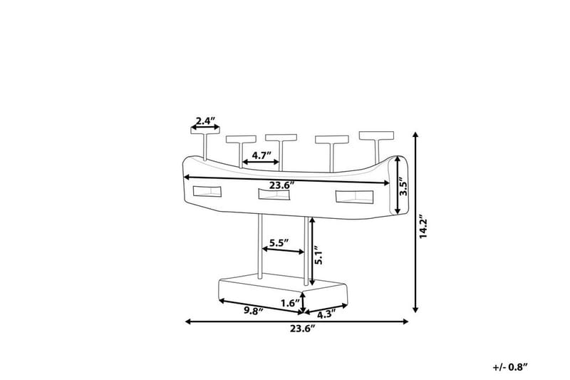 Kynttilänjalka Guatemala 36 cm - Puu/Luonnonväri - Sisustustuotteet - Kynttilä & tuoksut - Kynttilänjalat & lyhdyt
