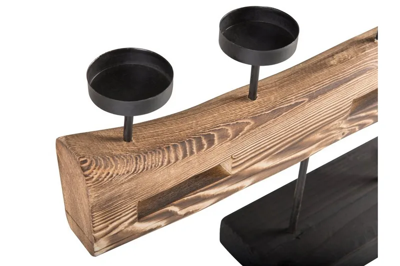 Kynttilänjalka Guatemala 36 cm - Puu/Luonnonväri - Sisustustuotteet - Kynttilä & tuoksut - Kynttilänjalat & lyhdyt