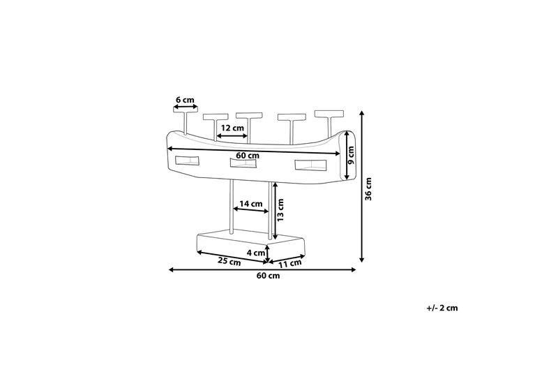 Kynttilänjalka Guatemala 36 cm - Puu/Luonnonväri - Sisustustuotteet - Kynttilä & tuoksut - Kynttilänjalat & lyhdyt