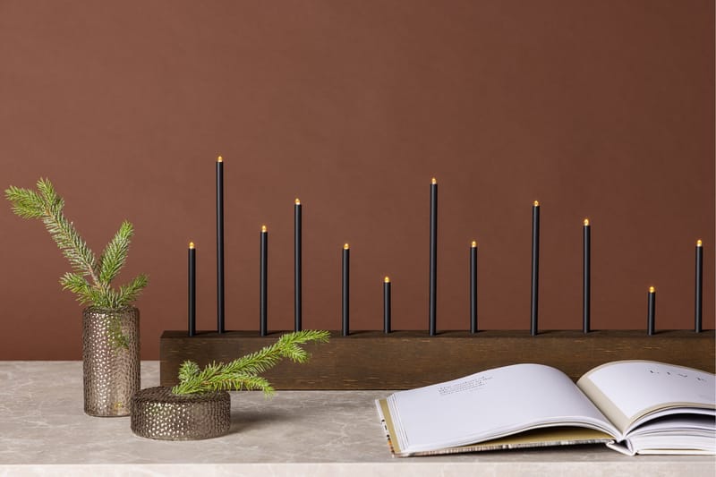 Ljusstake & kandelaber för bord Venture Home Walnut - Sisustustuotteet - Kynttilä & tuoksut - Kynttilänjalat & lyhdyt