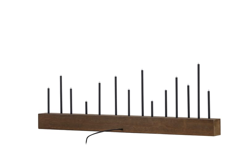Ljusstake & kandelaber för bord Venture Home Walnut - Sisustustuotteet - Kynttilä & tuoksut - Kynttilänjalat & lyhdyt
