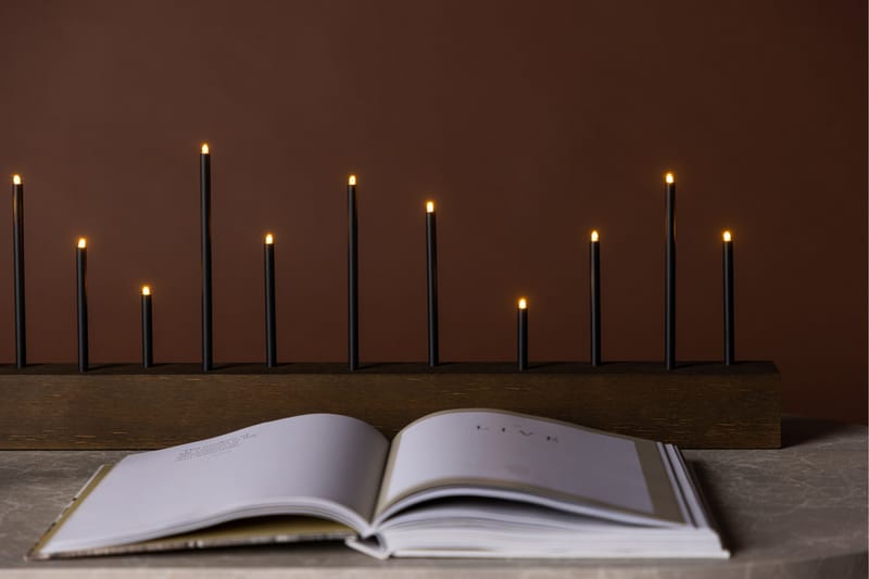 Ljusstake & kandelaber för bord Venture Home Walnut - Sisustustuotteet - Kynttilä & tuoksut - Kynttilänjalat & lyhdyt