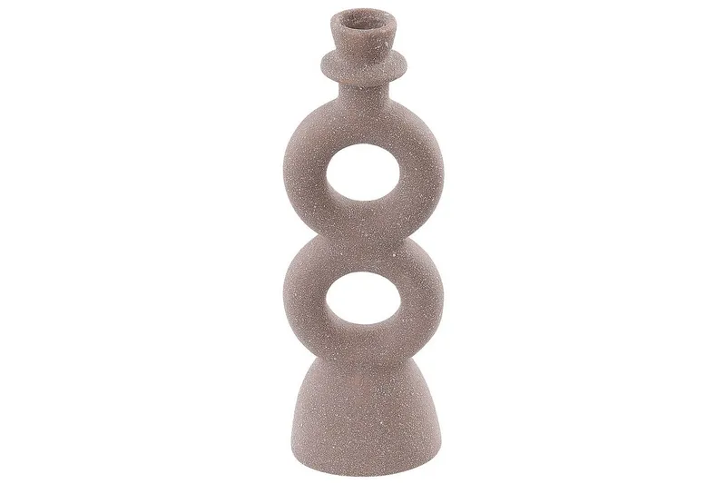 Ljusstake Beliani Naousa Beige