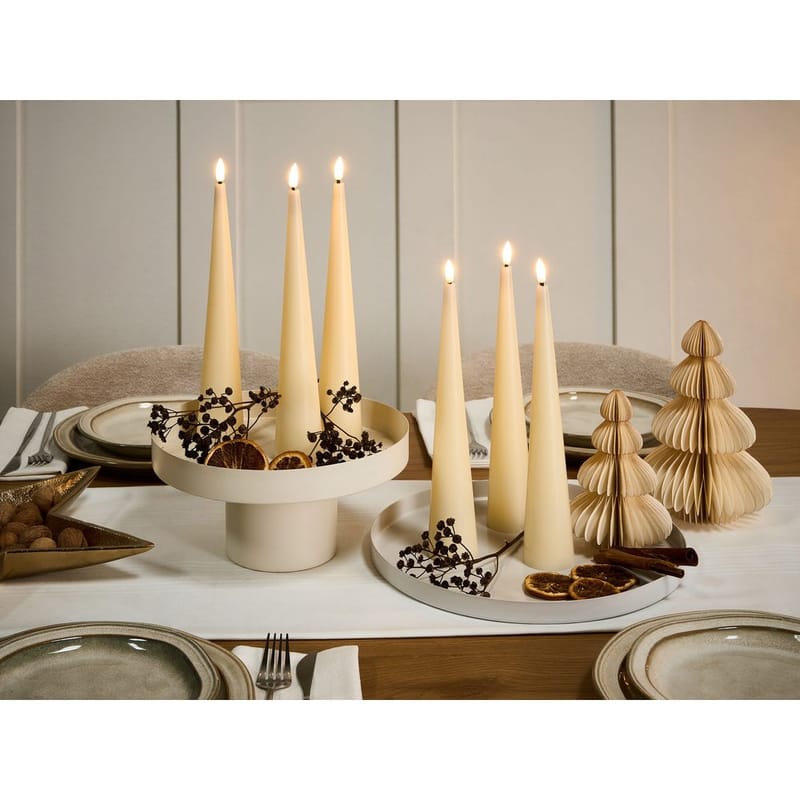 LED-kynttilä Aurum Setti, 6 kpl - Valkoinen - Sisustustuotteet - Kynttilä & tuoksut - Steariinikynttilä - Kruunukynttilä & antiikkikynttilä