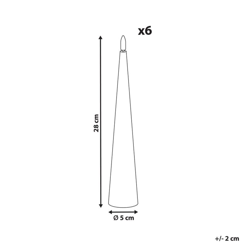 LED-kynttilä Aurum Setti, 6 kpl - Valkoinen - Sisustustuotteet - Joulukoristeet & juhlakoristeet - Joulukoristeet - Joulukynttilä