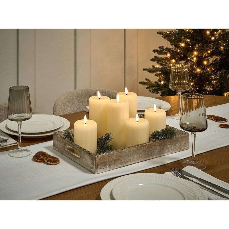 LED-kynttilä Noisette Setti 6 kpl - Valkoinen - Sisustustuotteet - Joulukoristeet & juhlakoristeet - Joulukoristeet - Joulukynttilä