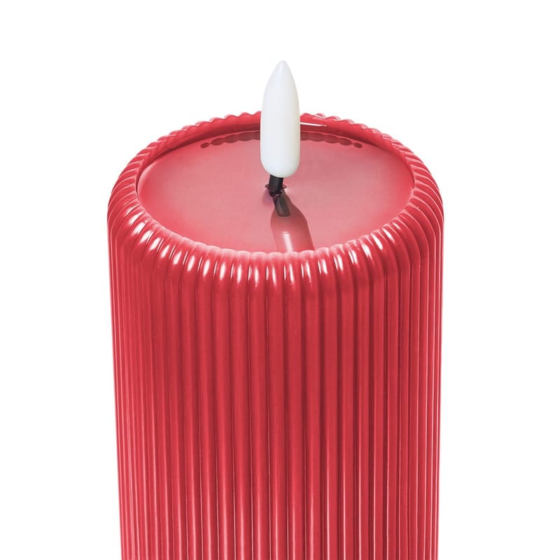 LED-kynttilä Noisette Setti 6 kpl - Punainen - Sisustustuotteet - Kynttilä & tuoksut - Steariinikynttilä - Kruunukynttilä & antiikkikynttilä