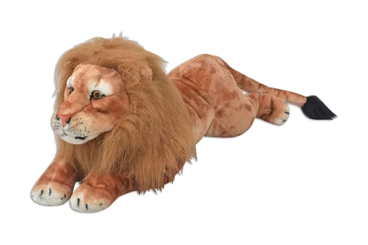 Leijona-pehmolelu Ruskea XXL - Ruskea - Vauvan lelut - Lastenhuoneen koristeet