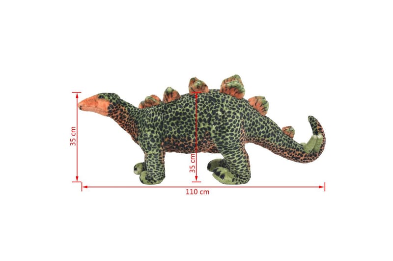 Seisova leludinosaurus Stegosaurus XXL - Vihreä - Sisustustuotteet - Lastenhuoneen sisustus - Lastenhuoneen koristeet