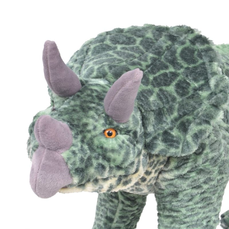 Seisova leludinosaurus Triceratops XXL plyysi vihreä - Vihreä - Sisustustuotteet - Lastenhuoneen sisustus - Lastenhuoneen koristeet